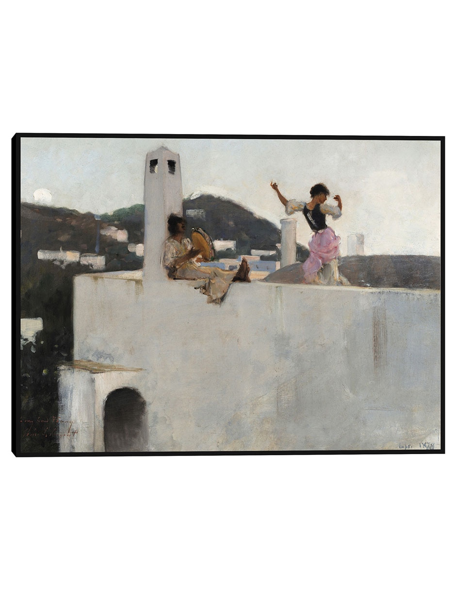 Cuadro decorativo La chica Capri en la azotea (1878) técnica mixta Retratos