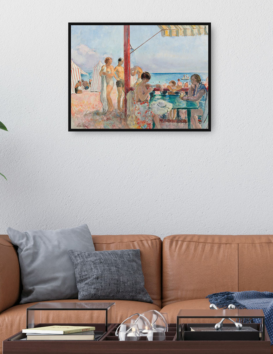 Cuadro decorativo El chiringuito (1923-25) técnica mixta Playas 4