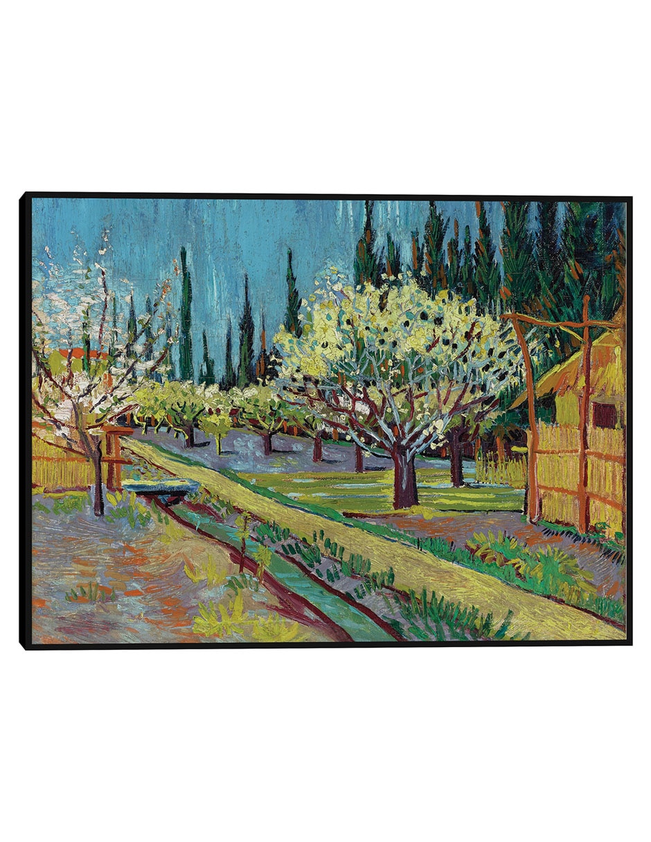 Cuadro decorativo Huerto bordeado de cipreses (1888) técnica mixta Caminos Cuadro decorativo Huerto bordeado de cipreses (1888) técnica mixta Caminos