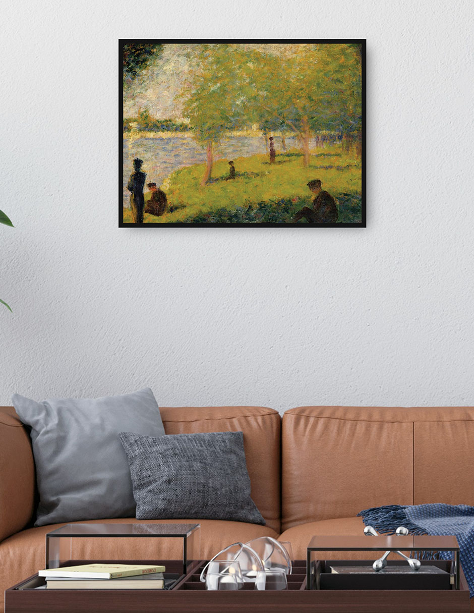 Cuadro decorativo Estudio,Un domingo en La Grande Jatte, (1884) técnica mixta Lagos 4