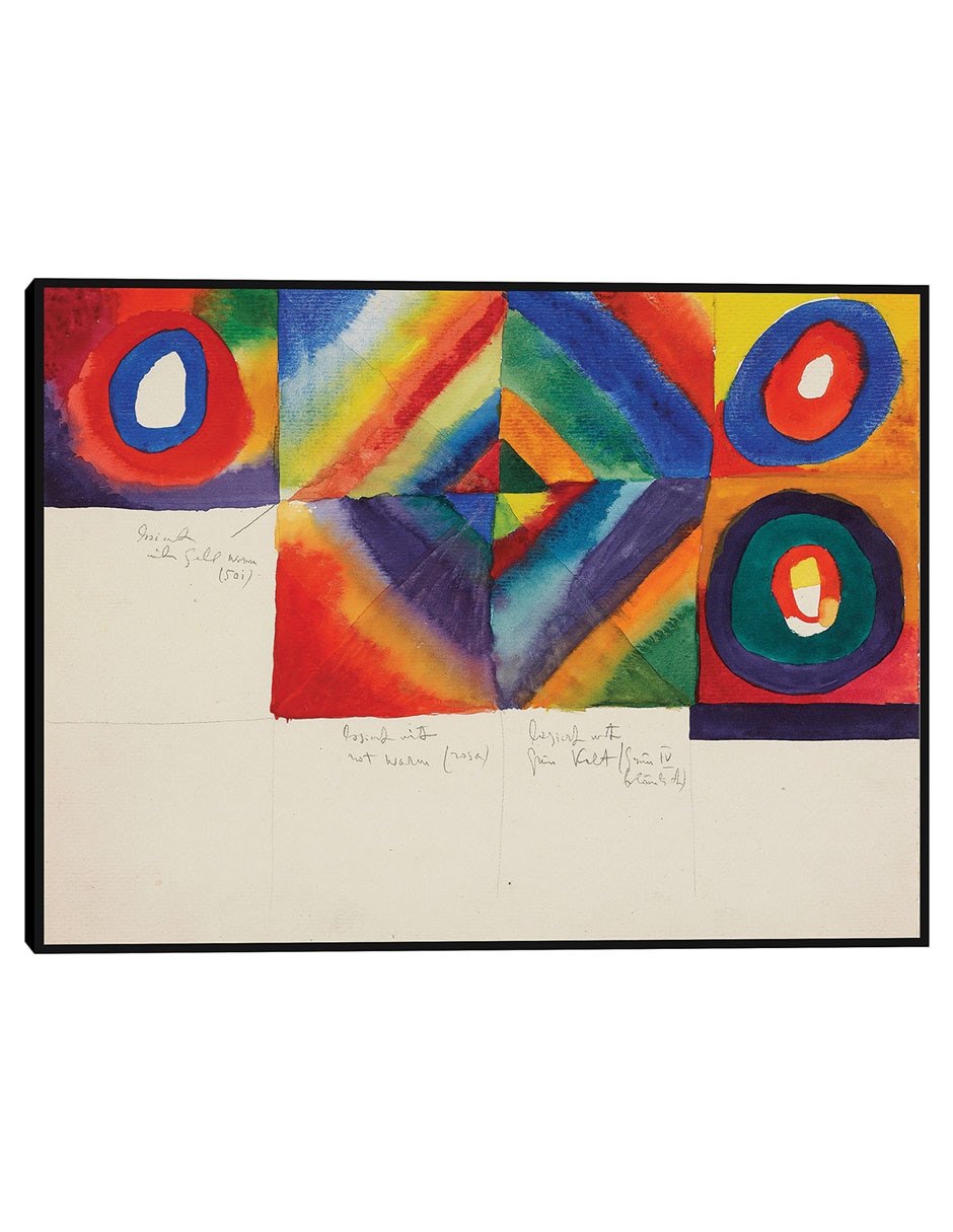 Cuadro decorativo Estudios de color con información sobre la técnica pictórica (1913) técnica mixta Colores Cuadro decorativo Estudios de color con información sobre la técnica pictórica (1913) técnica mixta Colores