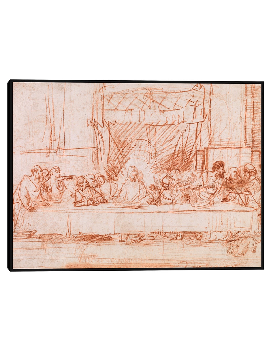 Cuadro decorativo La Última Cena, según Leonardo da Vinci (1634-1635) técnica mixta Figuras Celestiales Cuadro decorativo La Última Cena, según Leonardo da Vinci (1634-1635) técnica mixta Figuras Celestiales