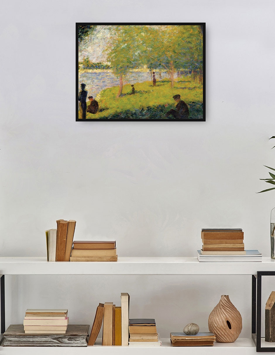 Cuadro decorativo Estudiar para un domingo en La Grande Jatte (1884) técnica mixta Lagos 4