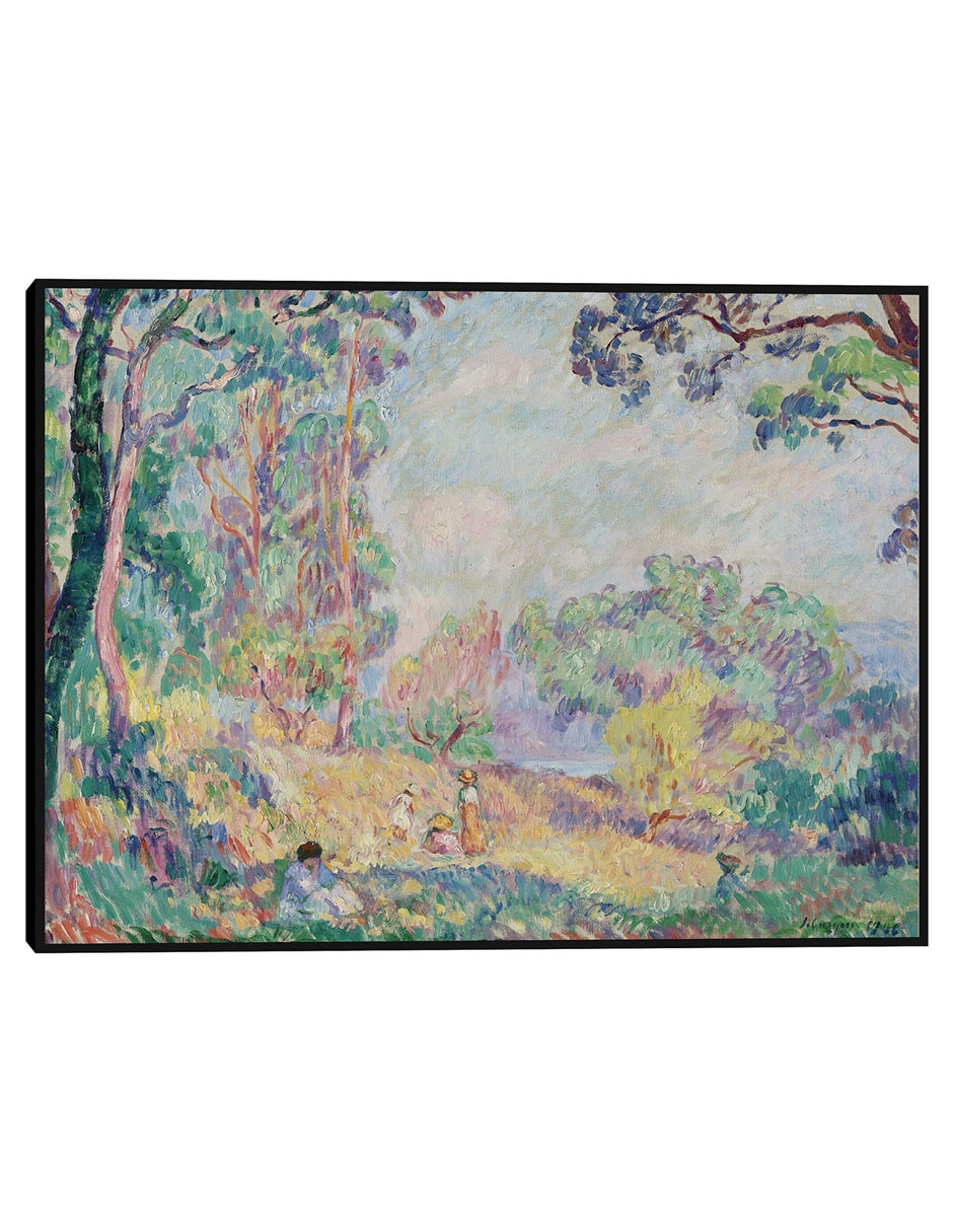 Cuadro decorativo Jeunes Femmes et Fillettes Dans Un Paysage (1906) técnica mixta Bosques