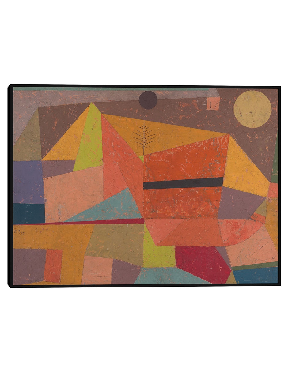 Cuadro decorativo Alegre Paisaje De Montaña (1929) técnica mixta Colores