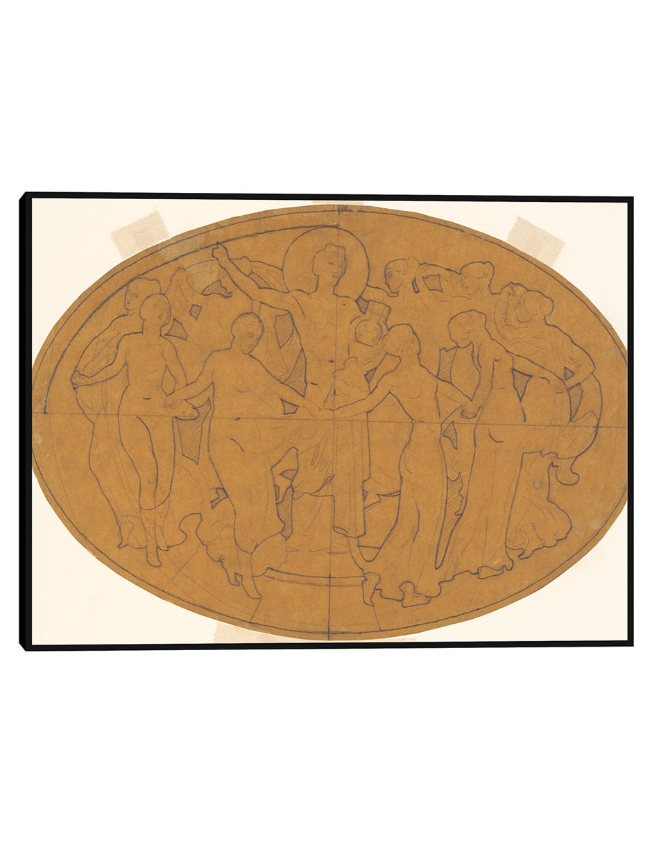 Cuadro decorativo Estudio para ,Apolo y las musas, (hacia 1921) técnica mixta Cuadro decorativo Estudio para ,Apolo y las musas, (hacia 1921) técnica mixta