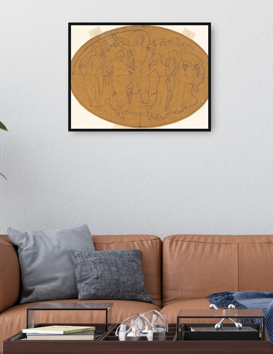 Cuadro decorativo Estudio para ,Apolo y las musas, (hacia 1921) técnica mixta 4