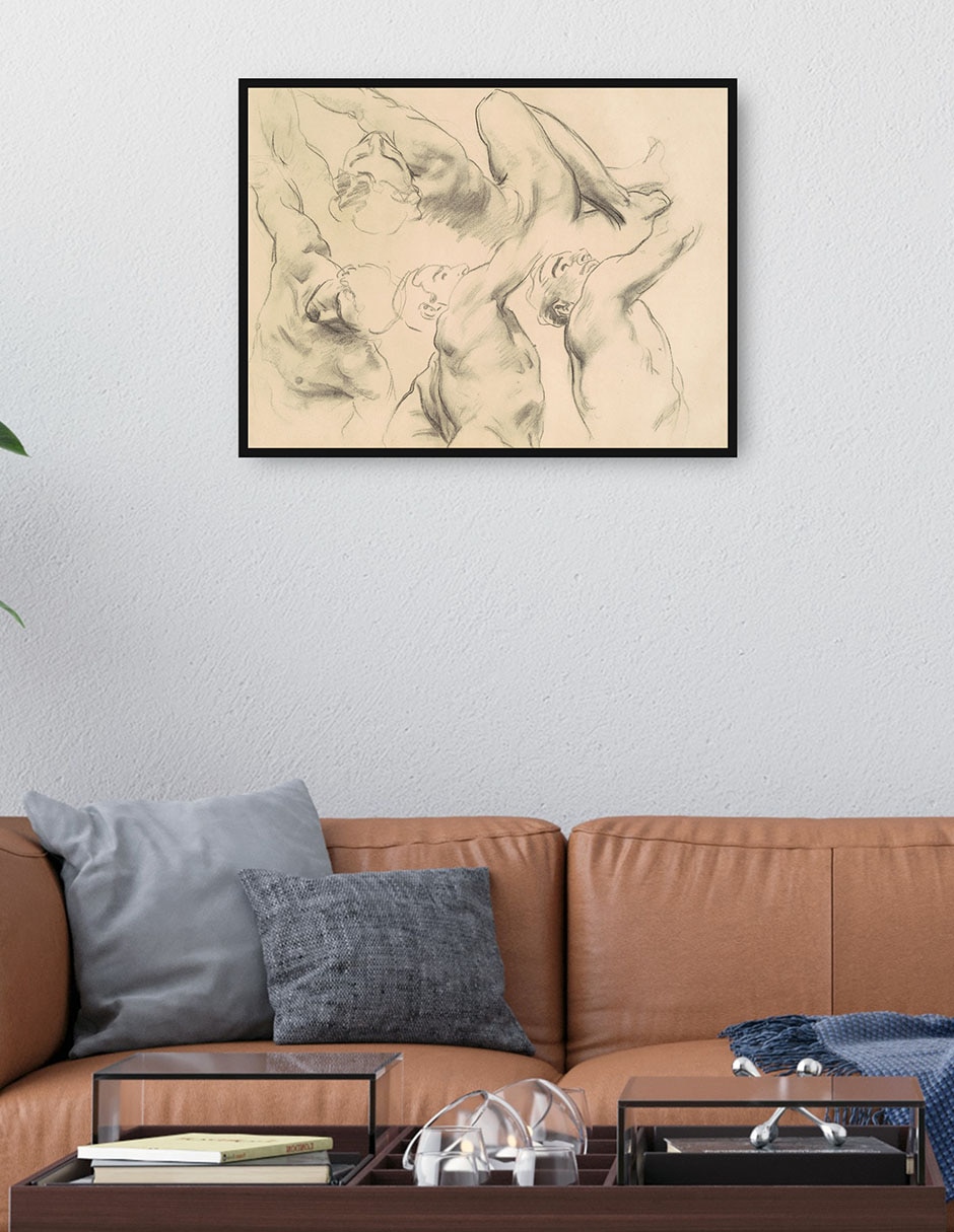 Cuadro decorativo técnica mixta Bocetos 4