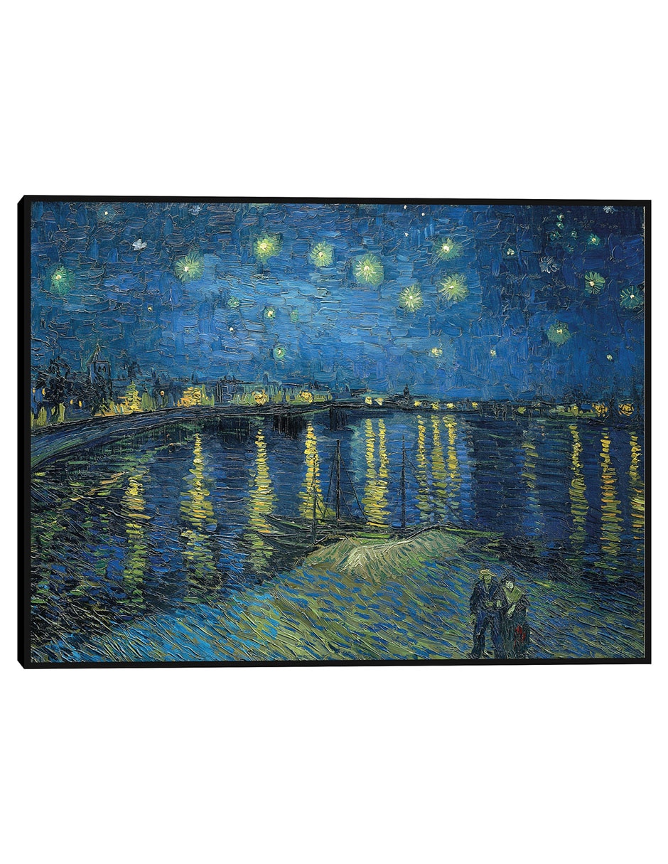 Cuadro decorativo Noche estrellada sobre el Ródano (1888) técnica mixta Inspiración