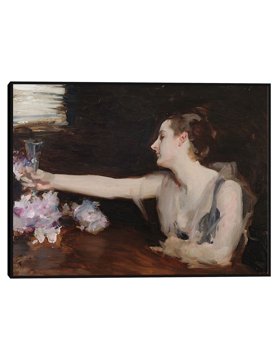 Cuadro decorativo Madame Gautreau brindando (1882-1883) técnica mixta Retratos 1