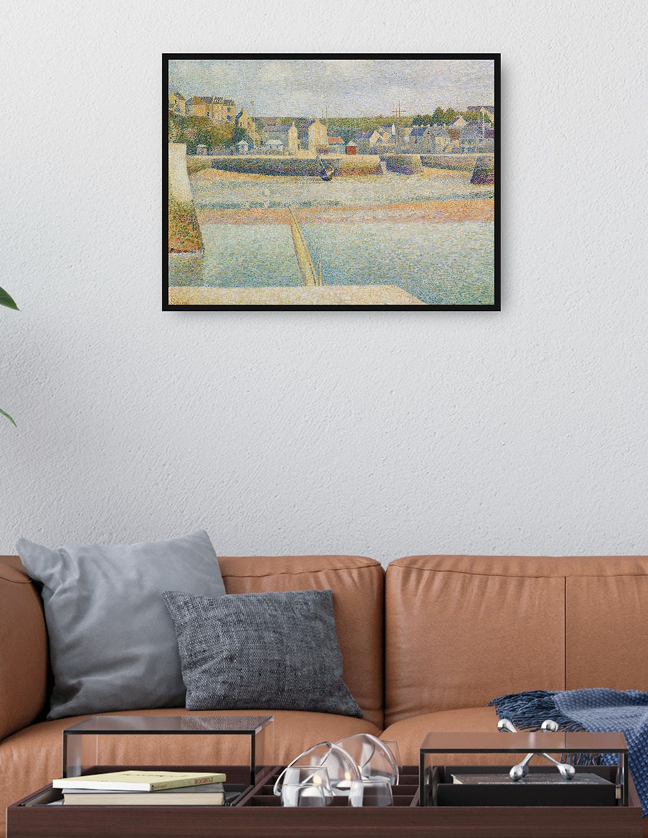 Cuadro decorativo Port-En-Bessin, El puerto exterior (marea baja) (1888) técnica mixta Paisajes 4