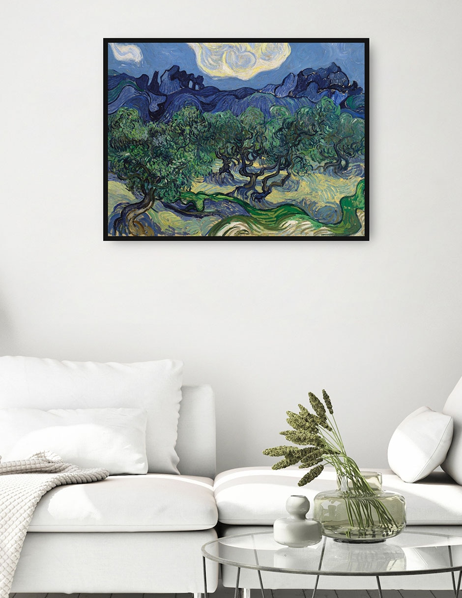 Cuadro decorativo Los olivos técnica mixta Campos 4