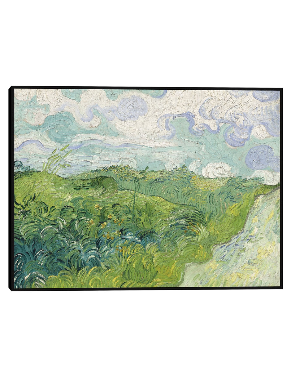 Cuadro decorativo Campos de trigo verdes, Auvers (1890) técnica mixta Campos Cuadro decorativo Campos de trigo verdes, Auvers (1890) técnica mixta Campos