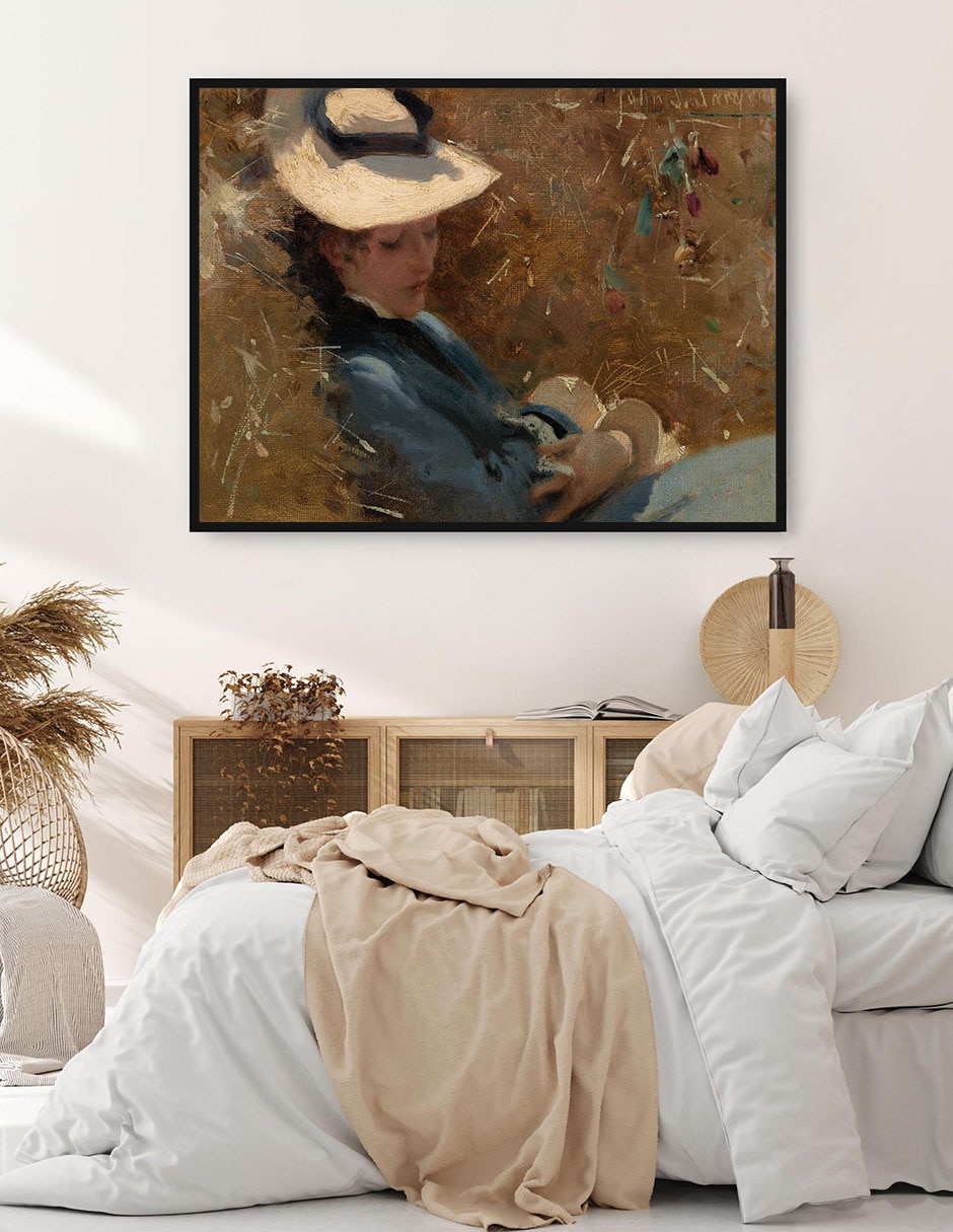 Cuadro decorativo DESCANSO (C. 1875) técnica mixta Retratos 4