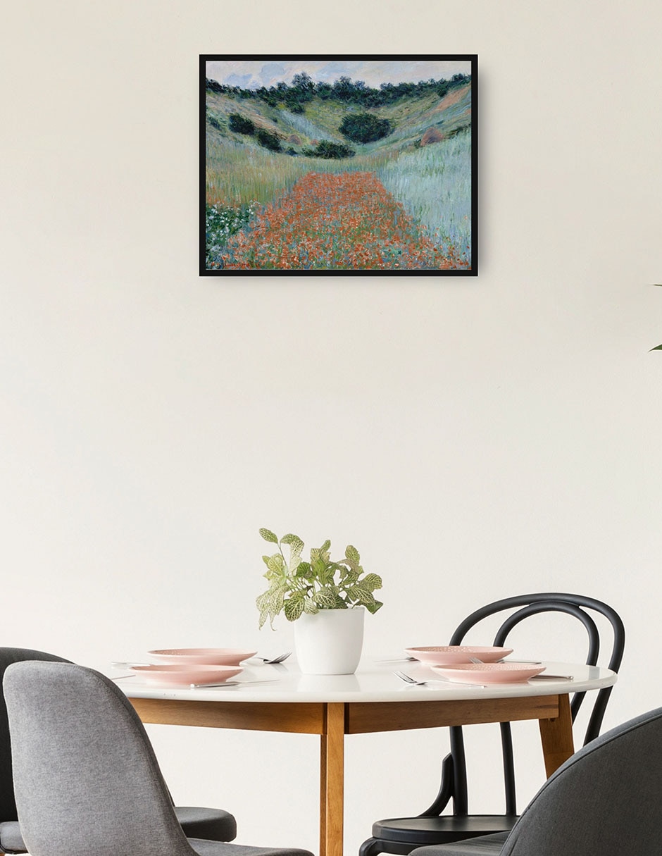 Cuadro decorativo Campo de amapolas en una hondonada cerca de Giverny (1885) técnica mixta Campos 4