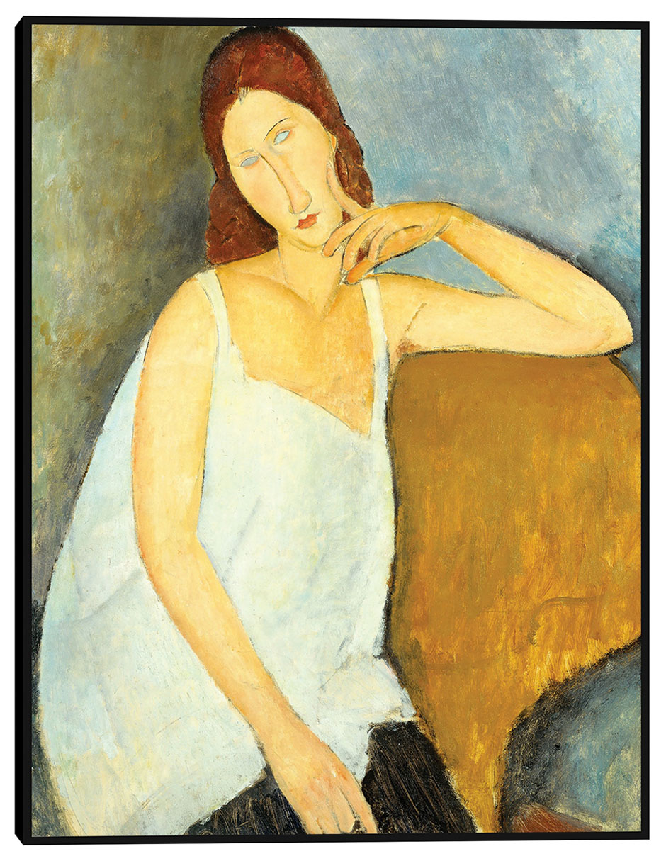 Cuadro decorativo Jeanne Hébuterne (1898-1920) Arte mural técnica mixta Retratos