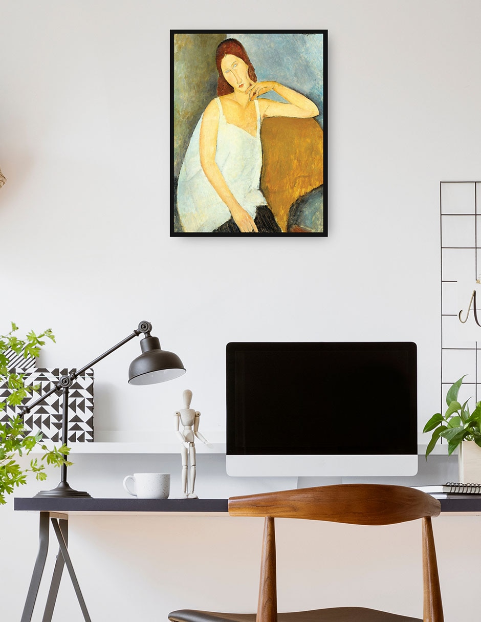 Cuadro decorativo Jeanne Hébuterne (1898-1920) Arte mural técnica mixta Retratos 4