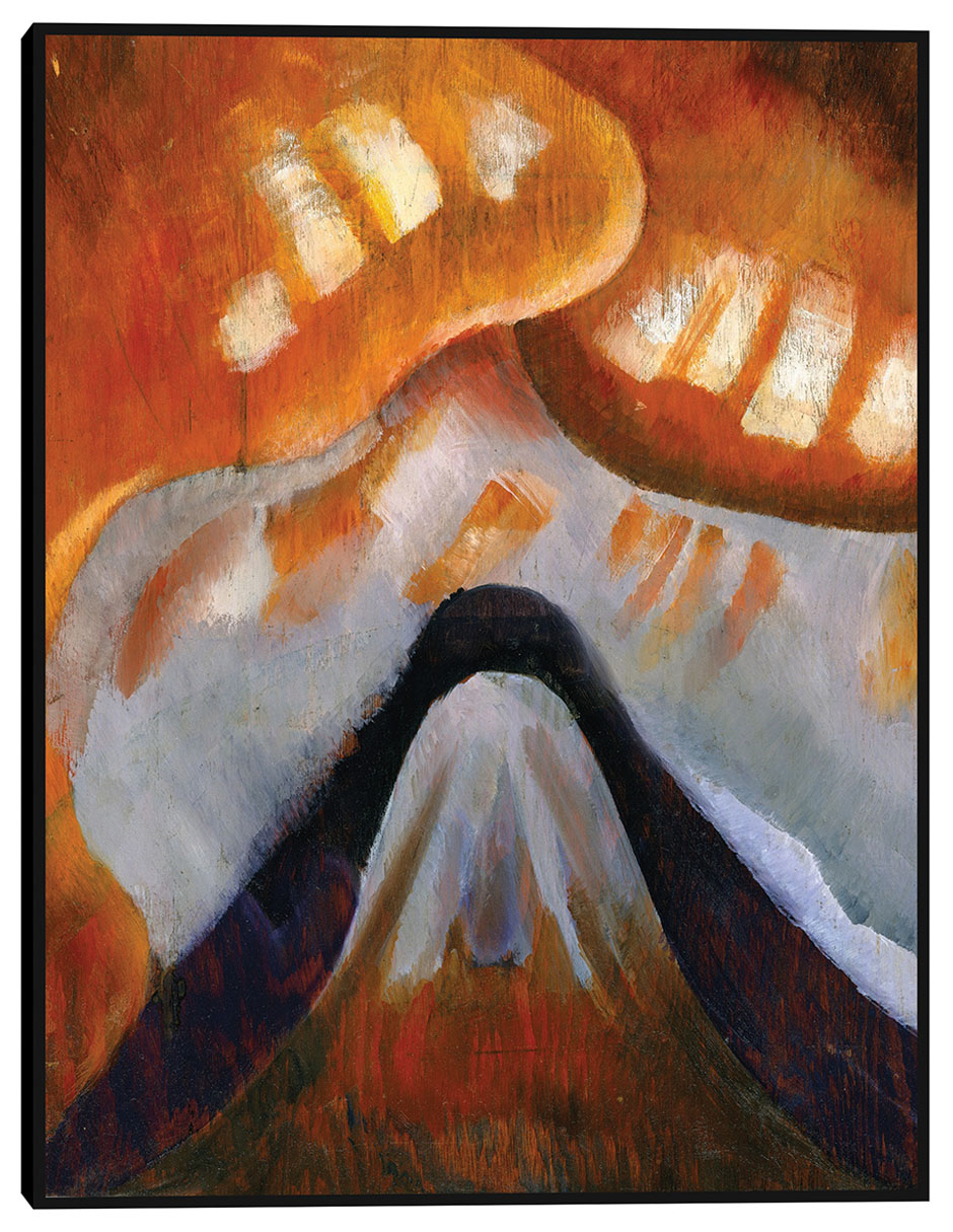 Cuadro decorativo Montaña y cielo (hacia 1925) técnica mixta Formas Cuadro decorativo Montaña y cielo (hacia 1925) técnica mixta Formas