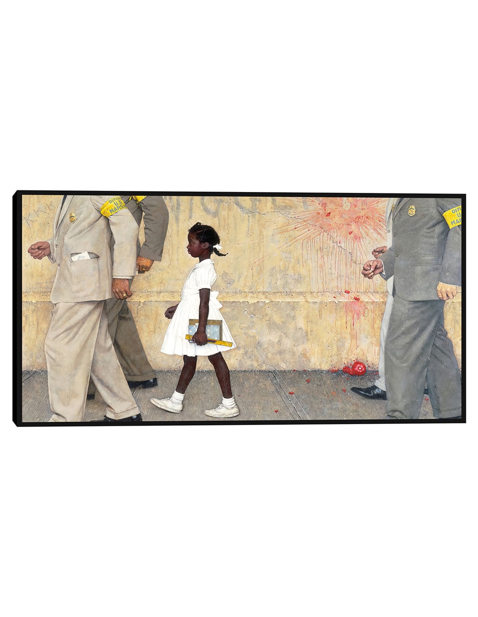 Cuadro decorativo El problema con el que todos vivimos (Ruby Bridges) técnica mixta Gente Cuadro decorativo El problema con el que todos vivimos (Ruby Bridges) técnica mixta Gente