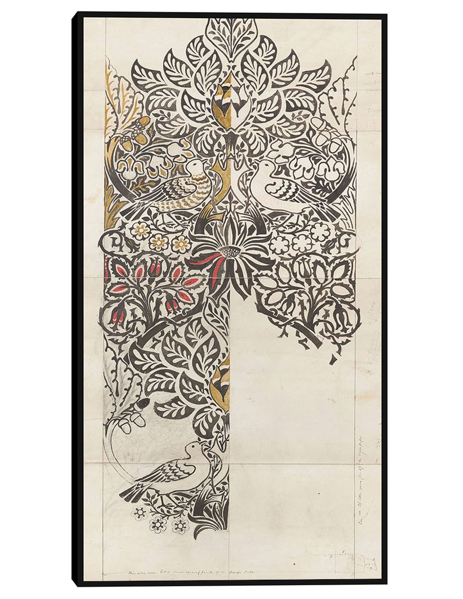 Cuadro decorativo Paloma y rosa (1879) técnica mixta Bocetos Cuadro decorativo Paloma y rosa (1879) técnica mixta Bocetos