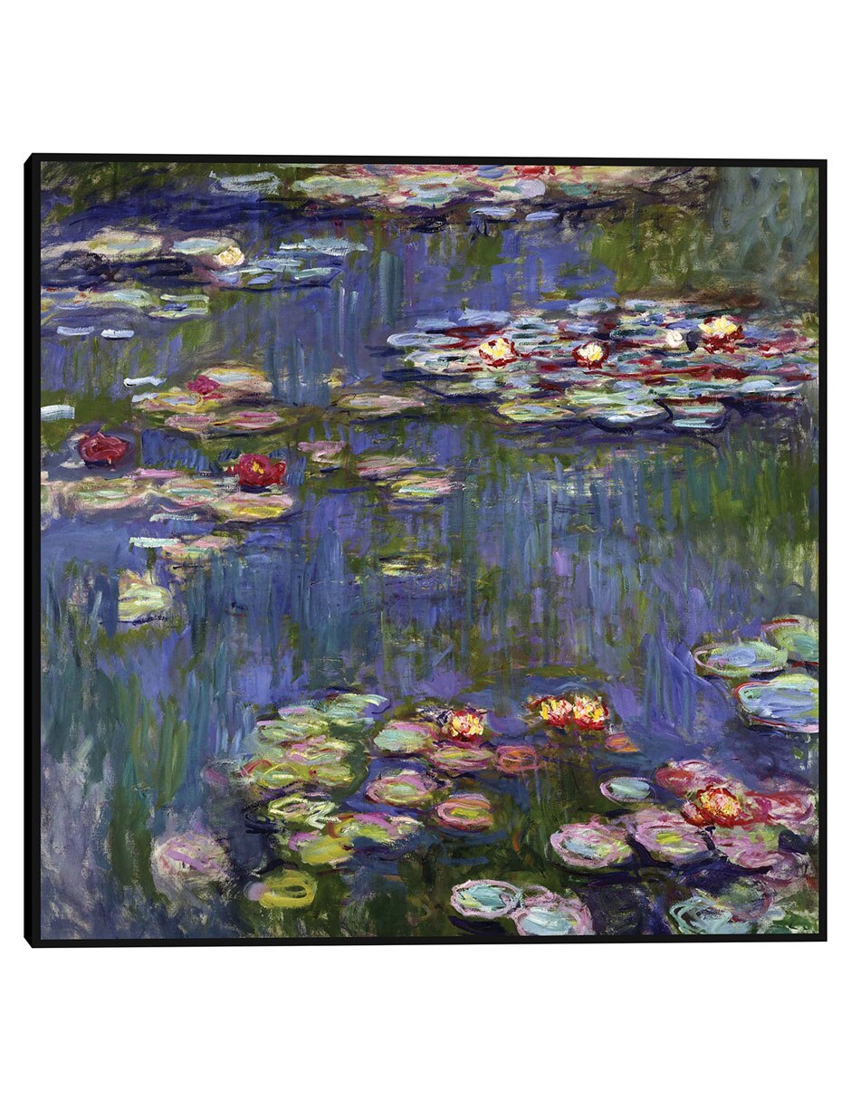 Cuadro decorativo Lirios de agua 1916 técnica mixta Lagos