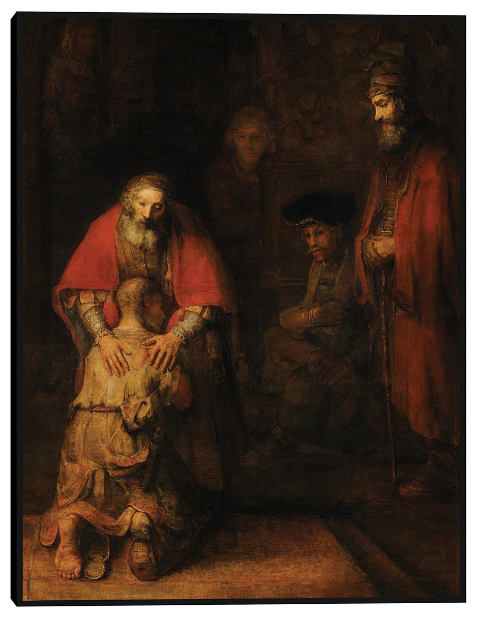 Cuadro decorativo El regreso del hijo pródigo técnica mixta Religión y Espiritualidad Cuadro decorativo El regreso del hijo pródigo técnica mixta Religión y Espiritualidad