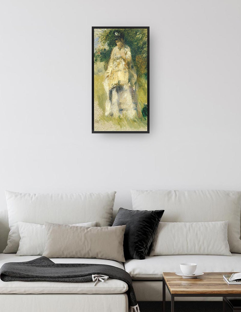 Cuadro decorativo Mujer de pie junto a un árbol técnica mixta Retratos 4