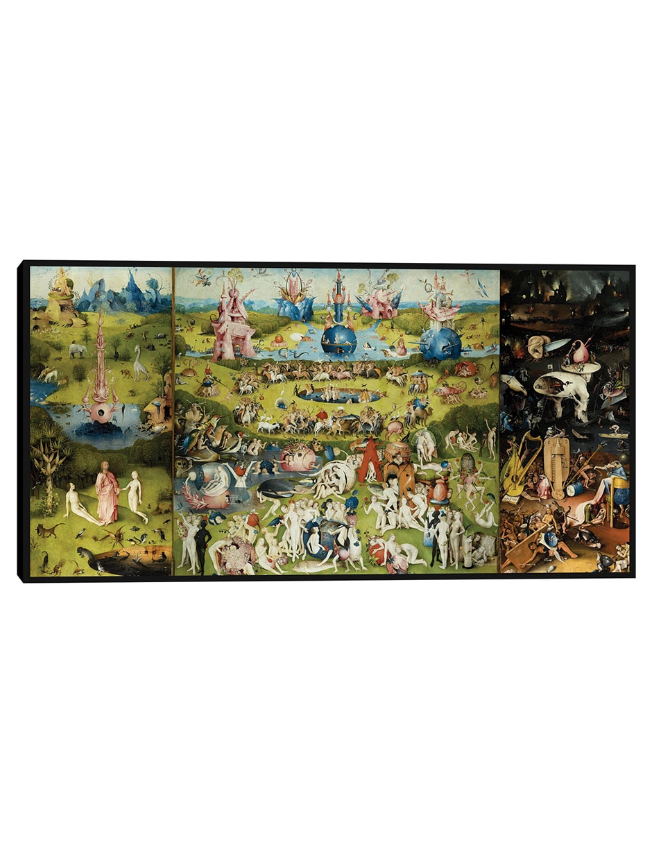 Cuadro decorativo El jardín de las delicias 1504 técnica mixta
