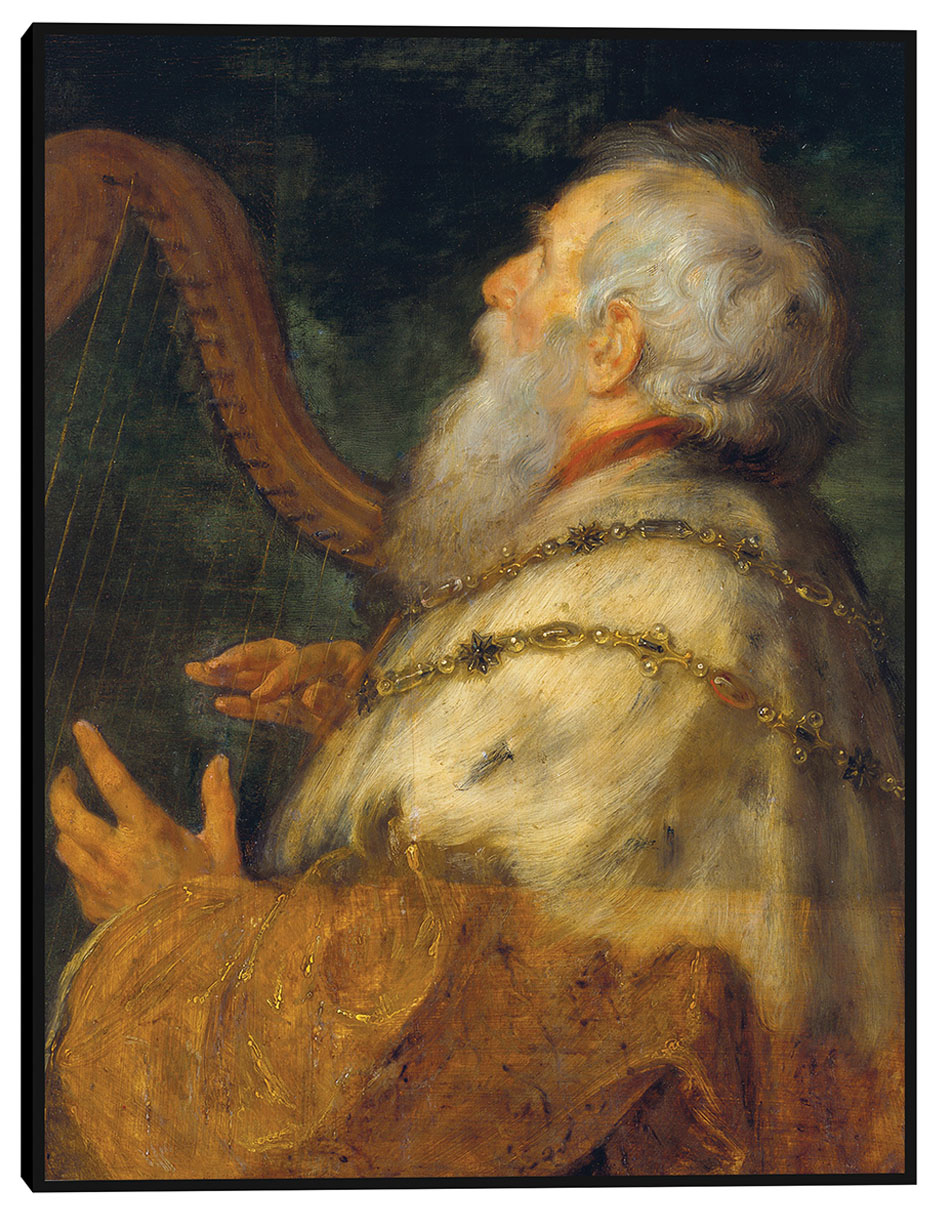 Cuadro decorativo El rey David tocando el arpa (ca. 1616) técnica mixta Figuras Celestiales Cuadro decorativo El rey David tocando el arpa (ca. 1616) técnica mixta Figuras Celestiales