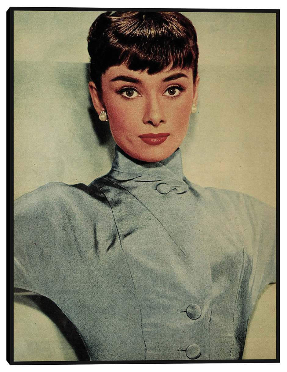 Cuadro decorativo Audrey Hepburn, 1953 técnica mixta Retratos Cuadro decorativo Audrey Hepburn, 1953 técnica mixta Retratos