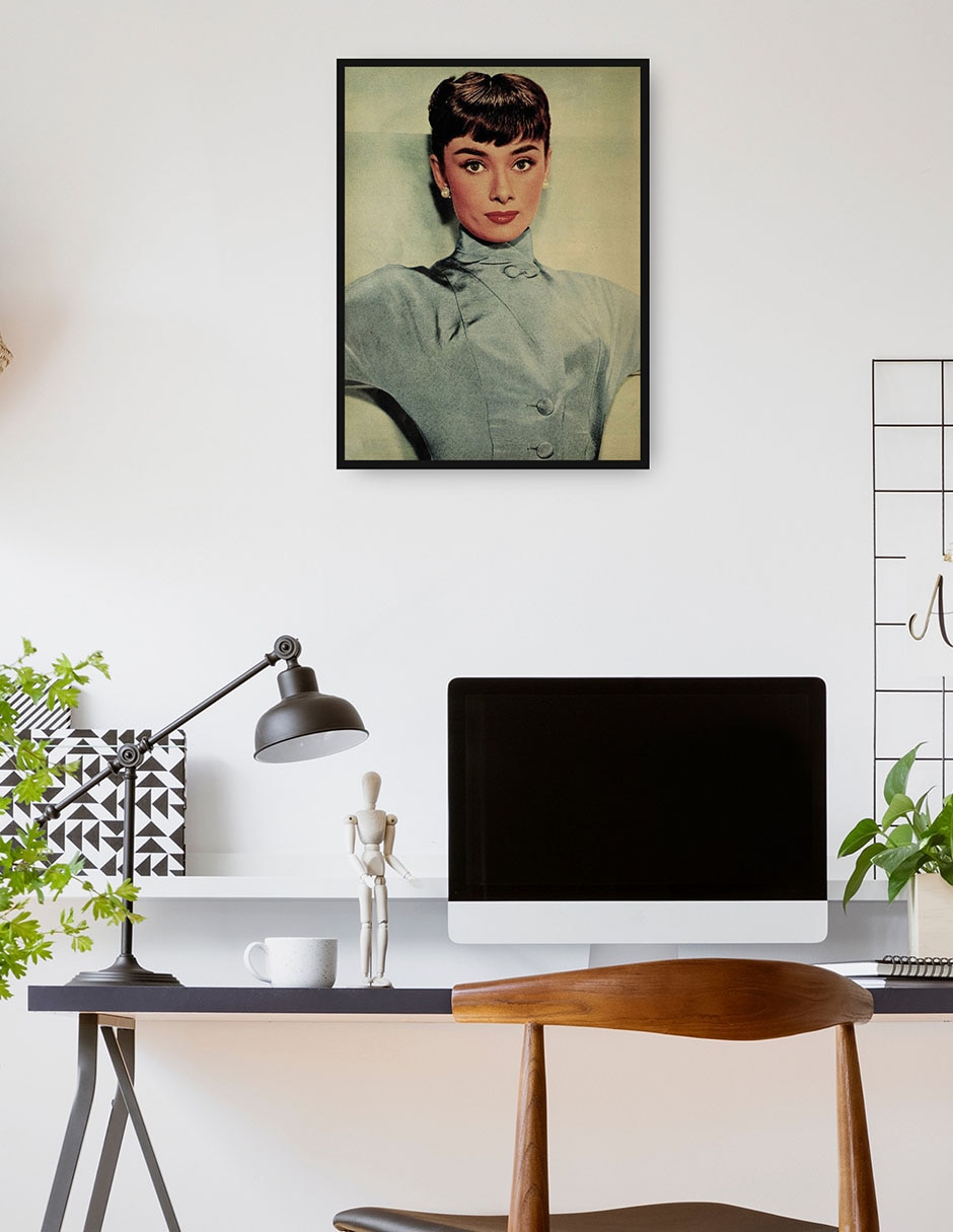 Cuadro decorativo Audrey Hepburn, 1953 técnica mixta Retratos 4