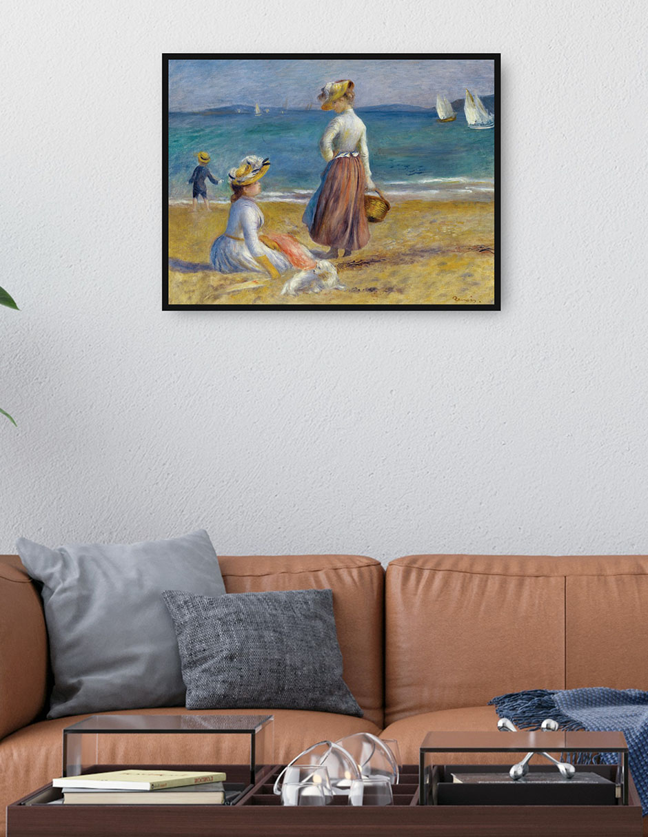 Cuadro decorativo técnica mixta Playas 4