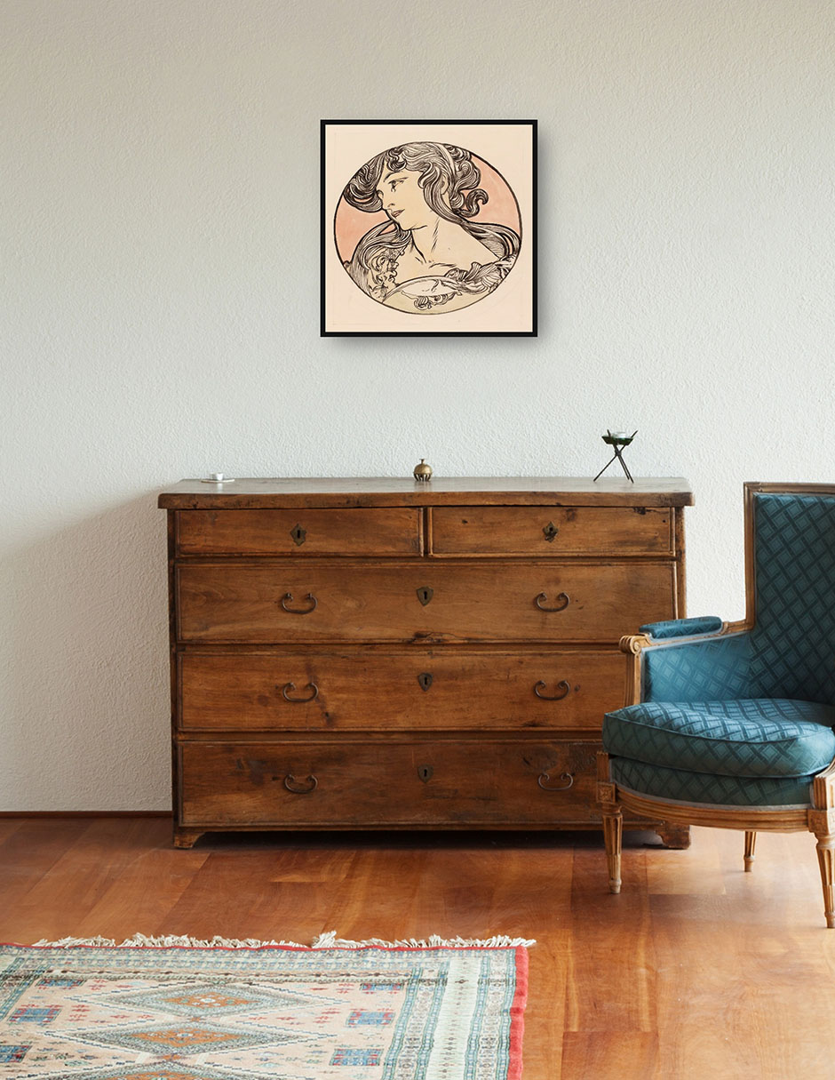 Cuadro decorativo Vidriera para la fachada de la boutique Fouquet VII técnica mixta Obras 4