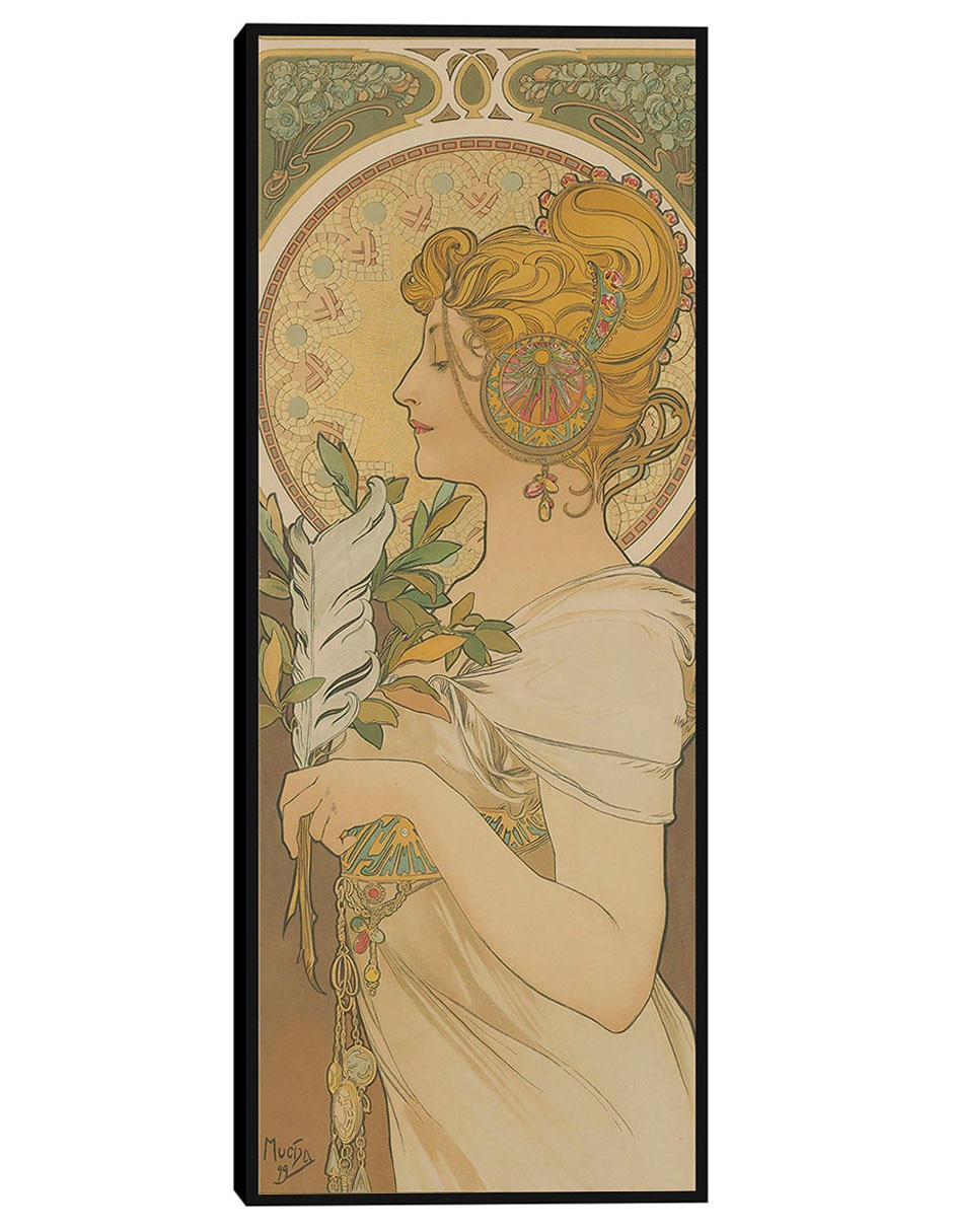 Cuadro decorativo La pluma (1899) técnica mixta Obras Cuadro decorativo La pluma (1899) técnica mixta Obras