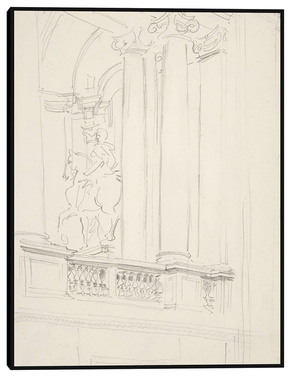 Cuadro decorativo Interior (hacia 1906) técnica mixta Siluetas Cuadro decorativo Interior (hacia 1906) técnica mixta Siluetas