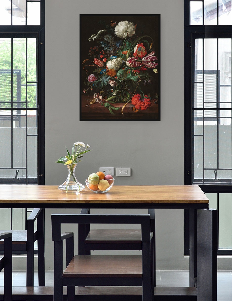 Cuadro decorativo Jarrón de flores, c. 1660 técnica mixta Ramos 4