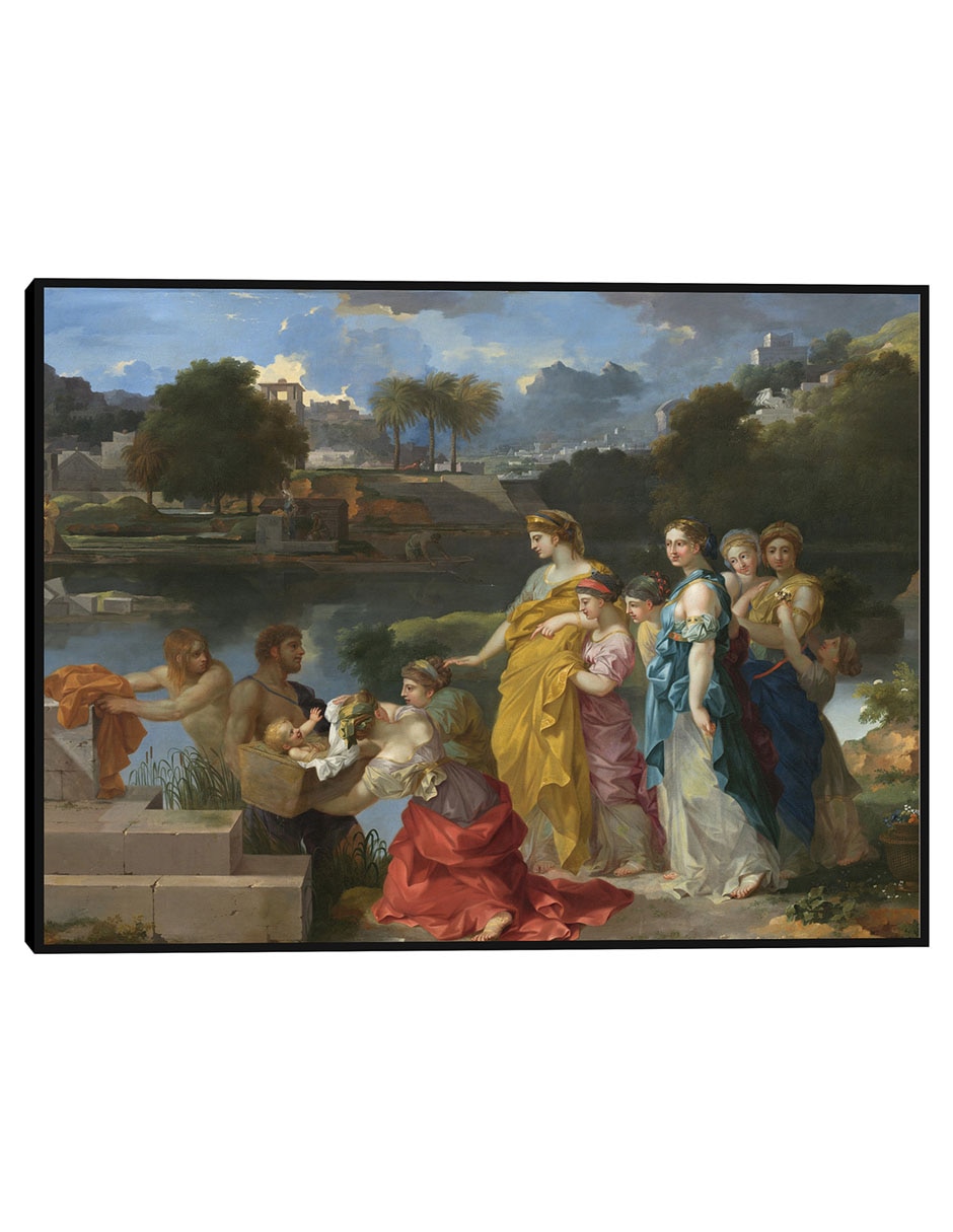 Cuadro decorativo El Hallazgo De Moisés C. 1655/1660 técnica mixta Figuras Celestiales Cuadro decorativo El Hallazgo De Moisés C. 1655/1660 técnica mixta Figuras Celestiales