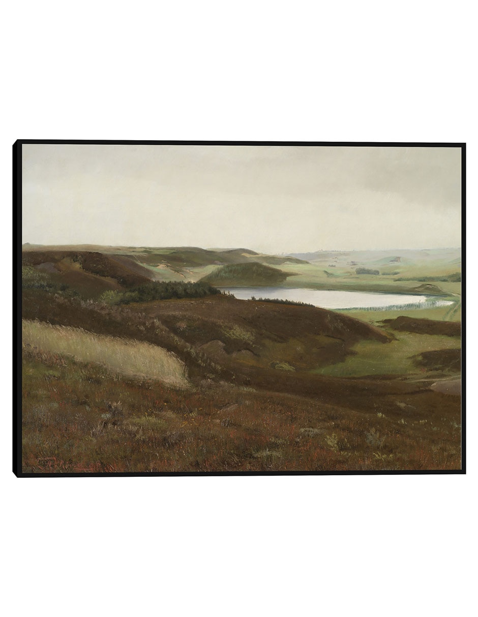 Cuadro decorativo Un Paisaje Cerca De Bryrup, Jutlandia (1888) técnica mixta Campos