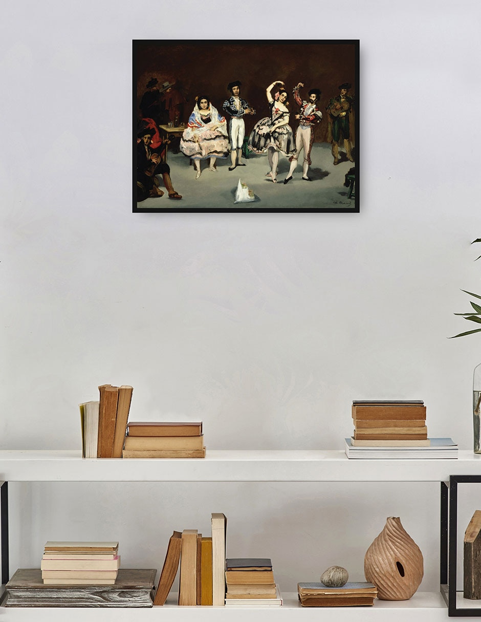 Cuadro decorativo Ballet Español técnica mixta Gente 4