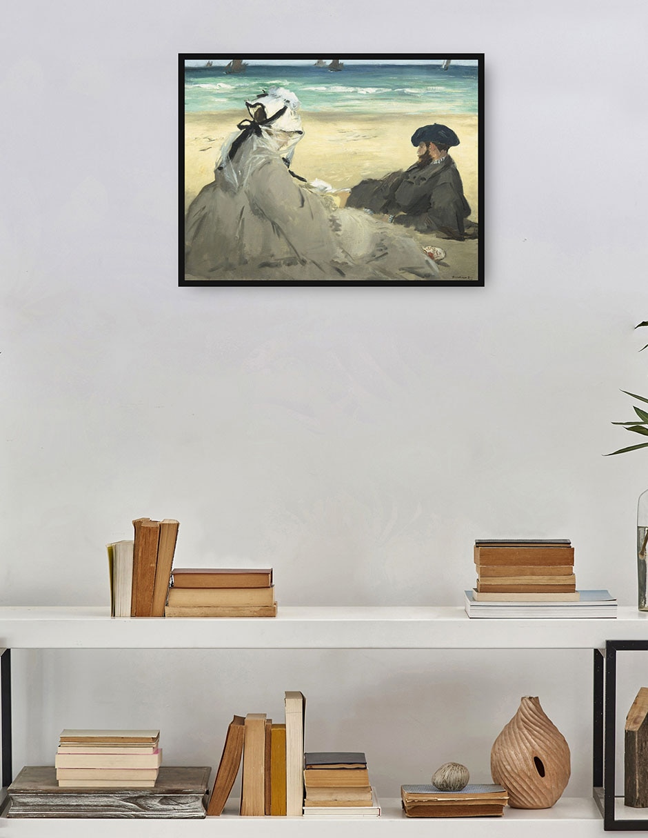 Cuadro decorativo En La Playa (1873) técnica mixta Viticultura 4