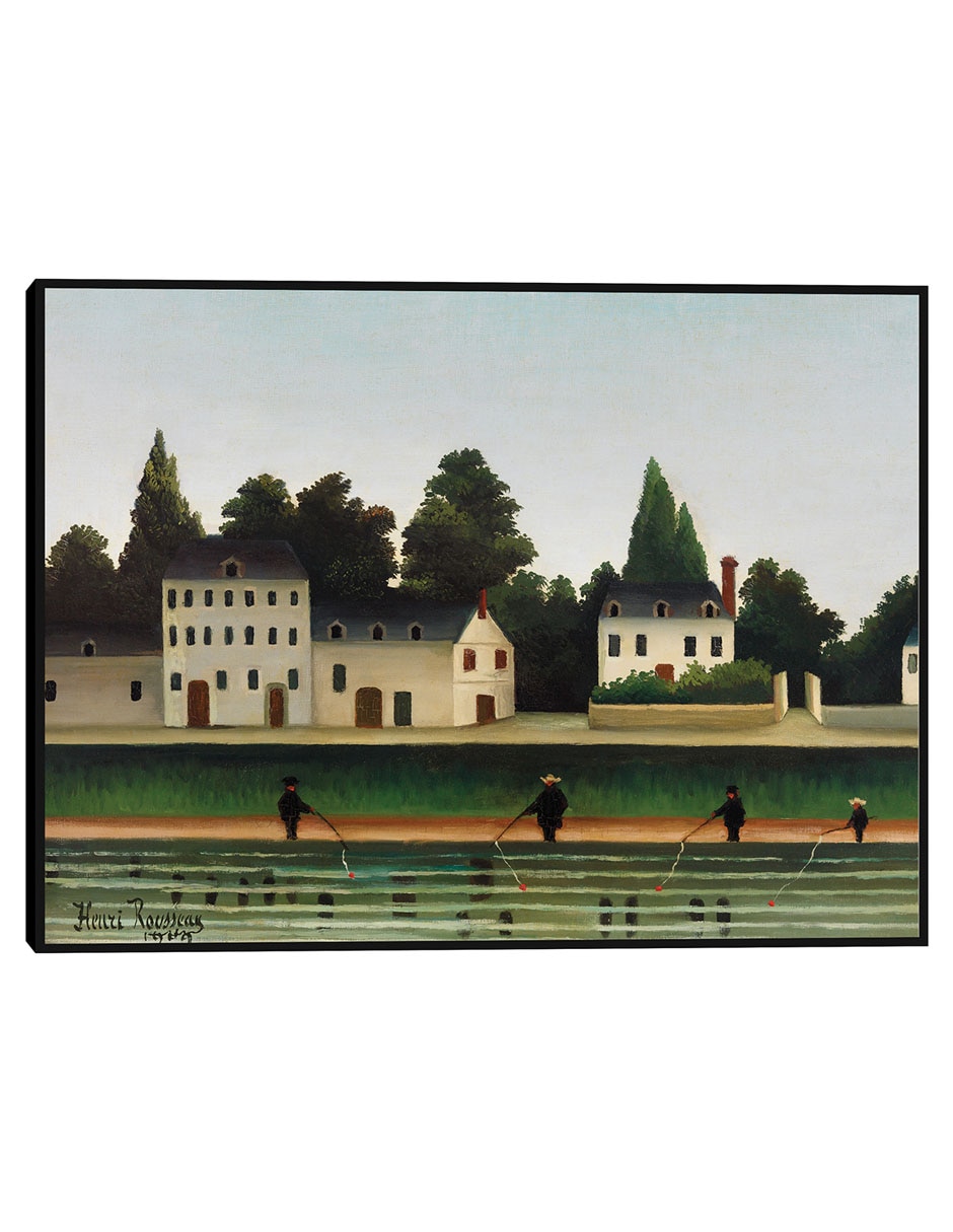 Cuadro decorativo Paisaje Y Cuatro Pescadores (Paysage Et Quatre Pêcheurs À La Ligne) técnica mixta Lugares Cuadro decorativo Paisaje Y Cuatro Pescadores (Paysage Et Quatre Pêcheurs À La Ligne) técnica mixta Lugares