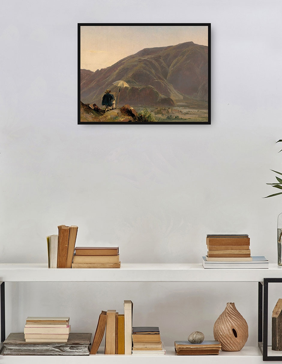 Cuadro decorativo Vista De Bolzano Con Un Pintor técnica mixta Caminos 4