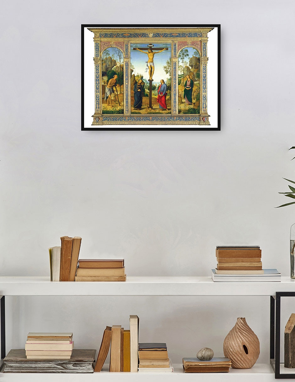 Cuadro decorativo La Crucifixión Con La Virgen, San Juan, San Jerónimo Y Santa María Magdalena C. 1482/1485 técnica mixta Deportes 4