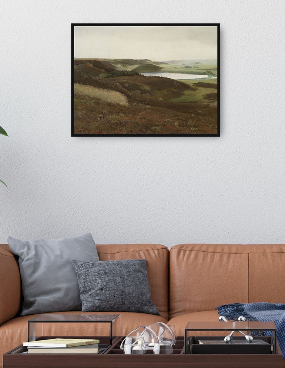 Cuadro decorativo Un Paisaje Cerca De Bryrup, Jutlandia (1888) técnica mixta Campos 4