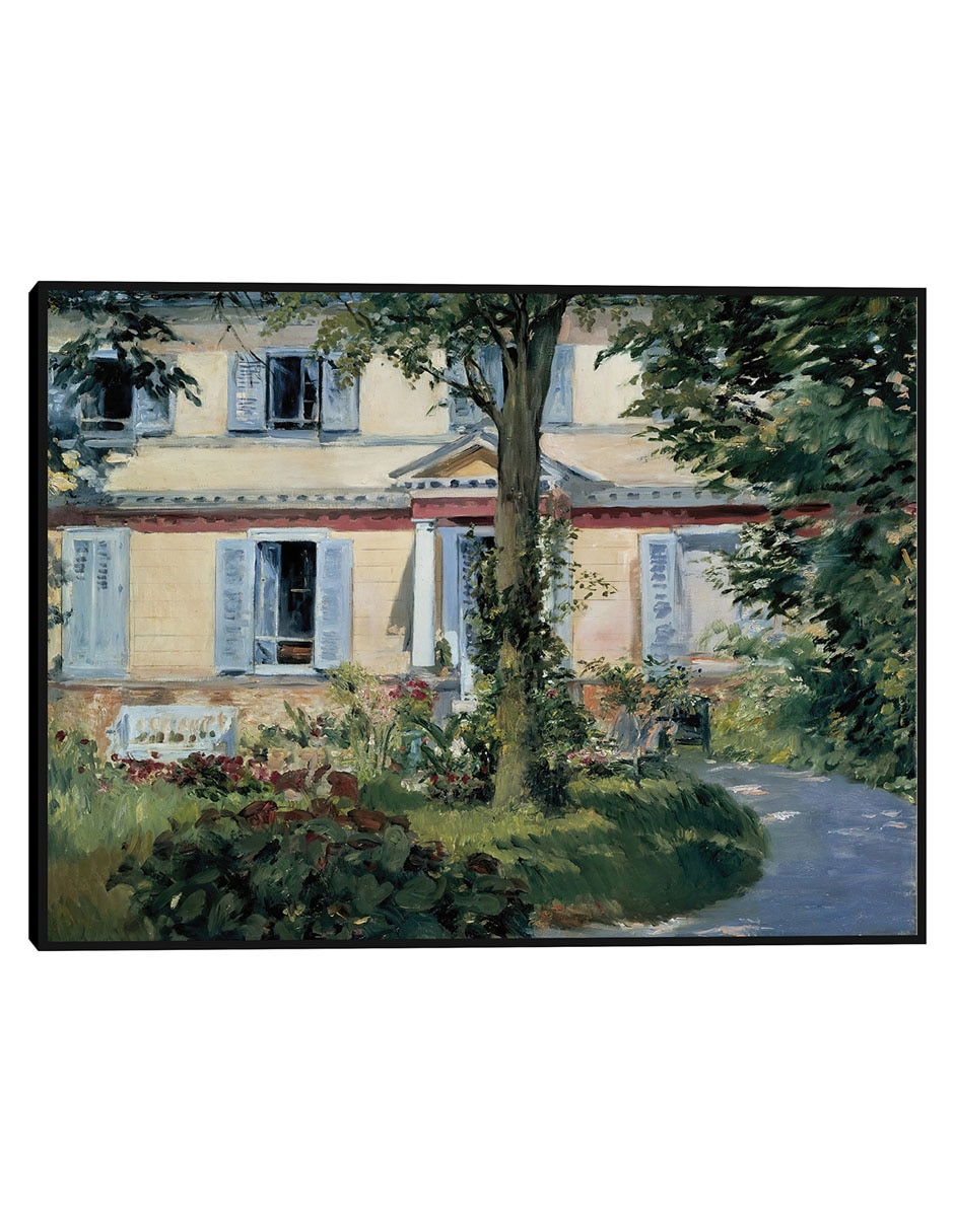 Cuadro decorativo La Casa De Rueil (1882) técnica mixta Campos 1