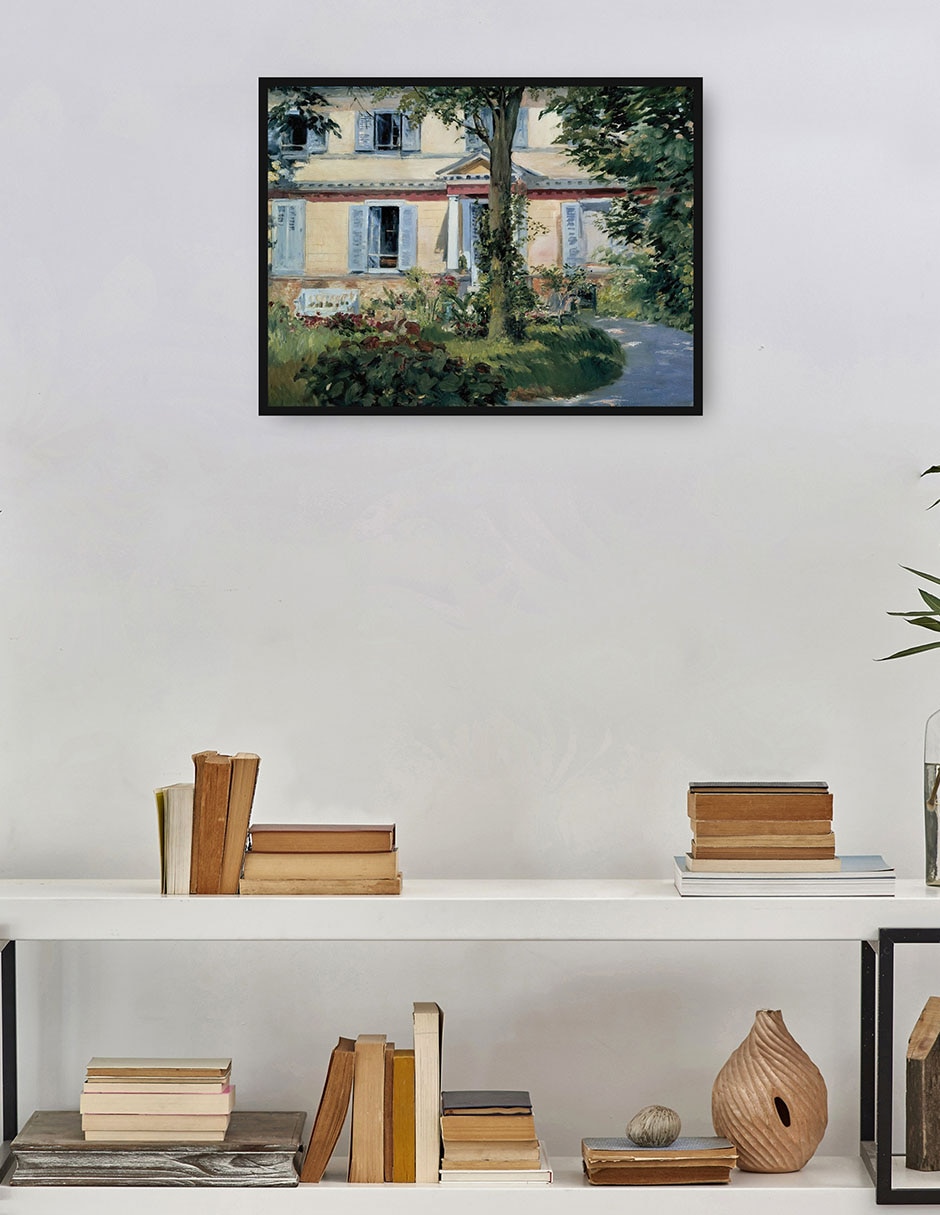 Cuadro decorativo La Casa De Rueil (1882) técnica mixta Campos 4