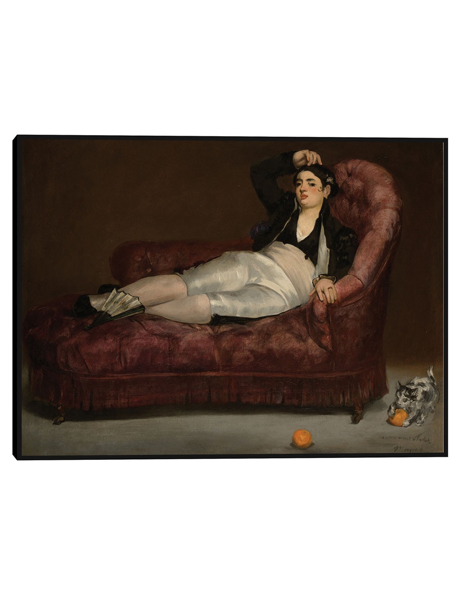 Cuadro decorativo Mujer Joven Reclinada Vestida De Español (1862-1863) técnica mixta Campos 1