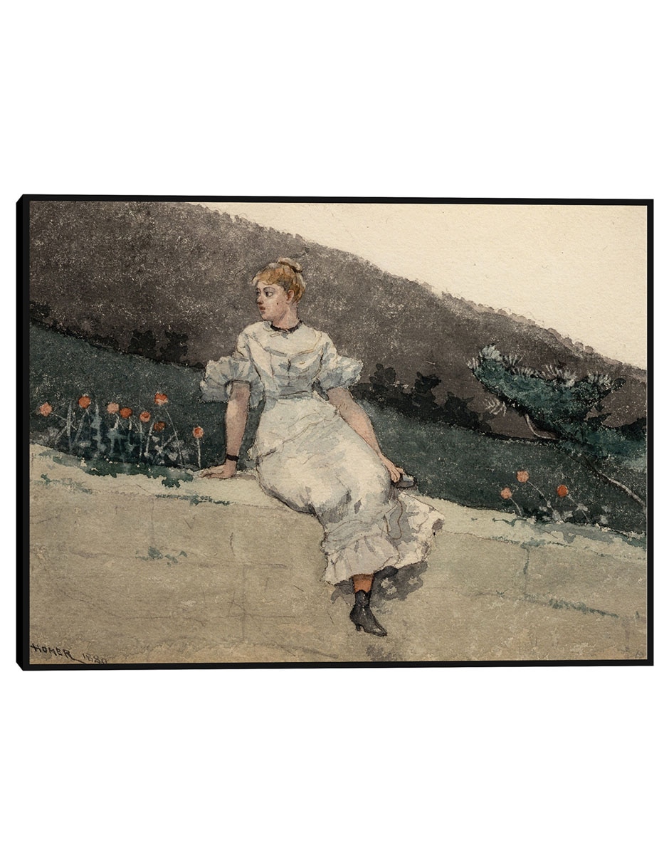 Cuadro decorativo El Muro Del Jardín (1880) técnica mixta Olas Cuadro decorativo El Muro Del Jardín (1880) técnica mixta Olas