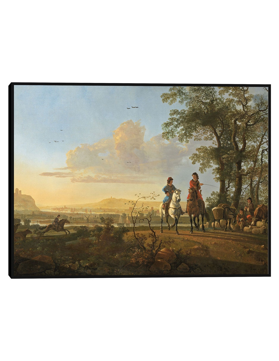 Cuadro decorativo Jinetes Y Pastores Con Ganado. técnica mixta Campos Cuadro decorativo Jinetes Y Pastores Con Ganado. técnica mixta Campos