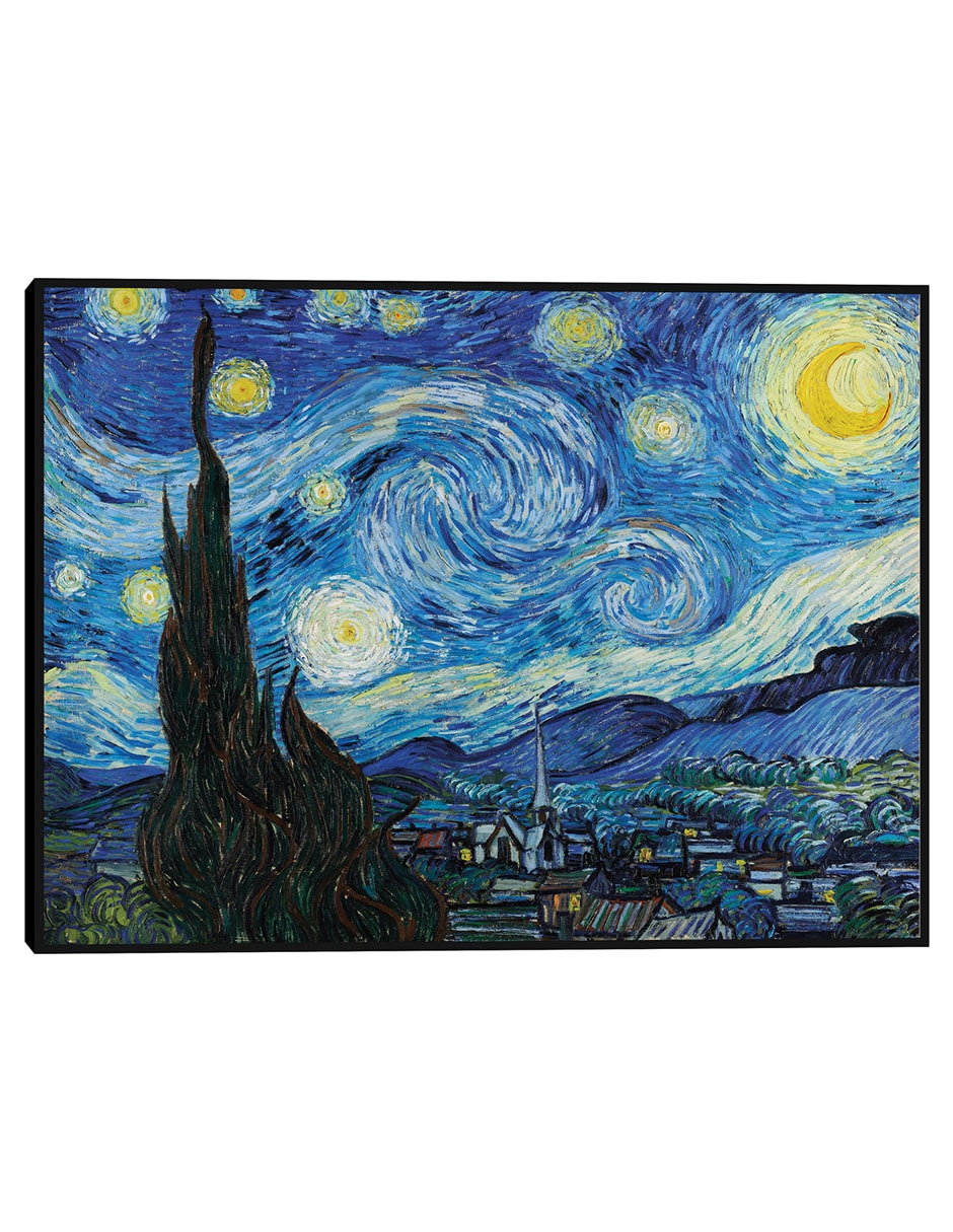 Cuadro decorativo La Noche Estrellada (1889) técnica mixta Figuras Celestiales Cuadro decorativo La Noche Estrellada (1889) técnica mixta Figuras Celestiales